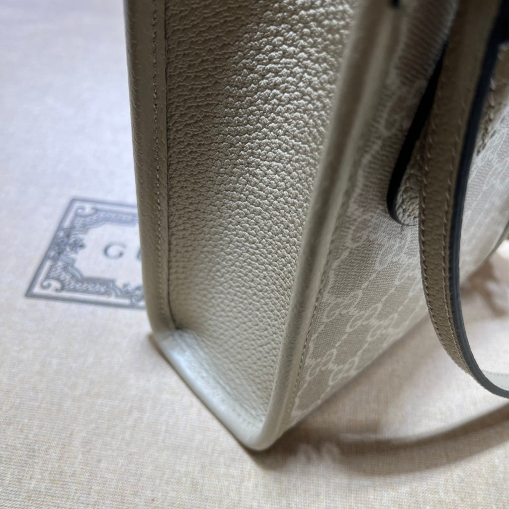 ＧＣＣＩDENIM GG MONOGRAM TOTE BAG BEGIE