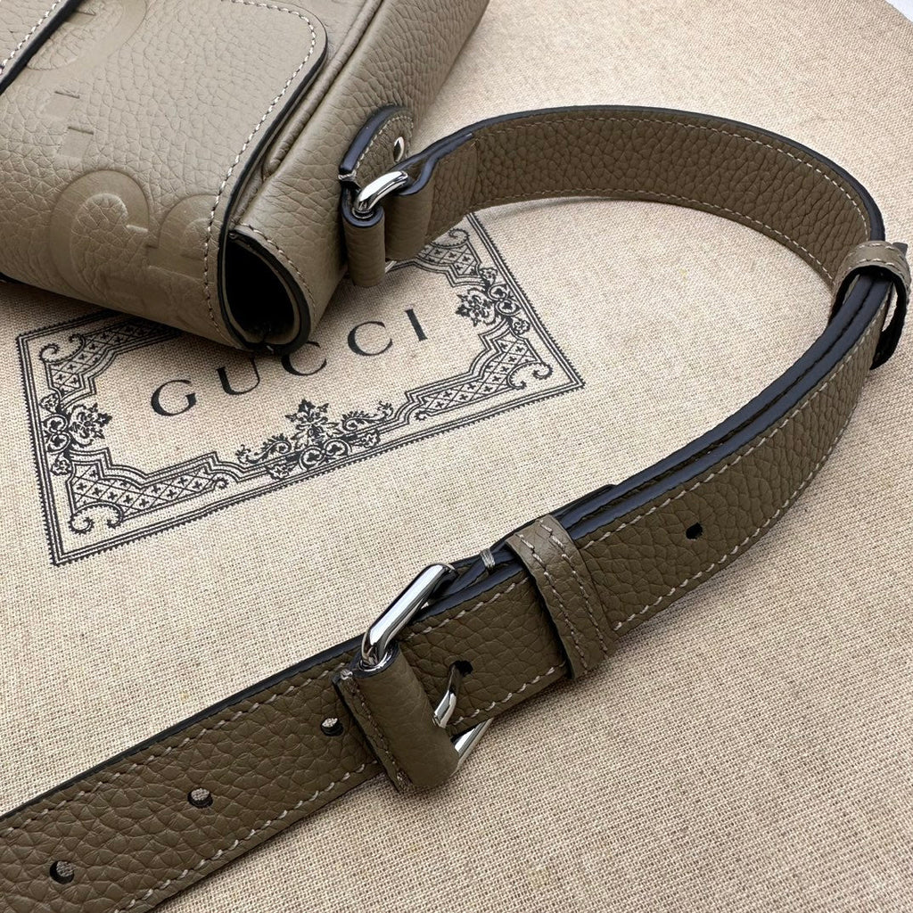ＧＣＣＩJUMBO GG SMALL MESSENGER BAG BEGIE