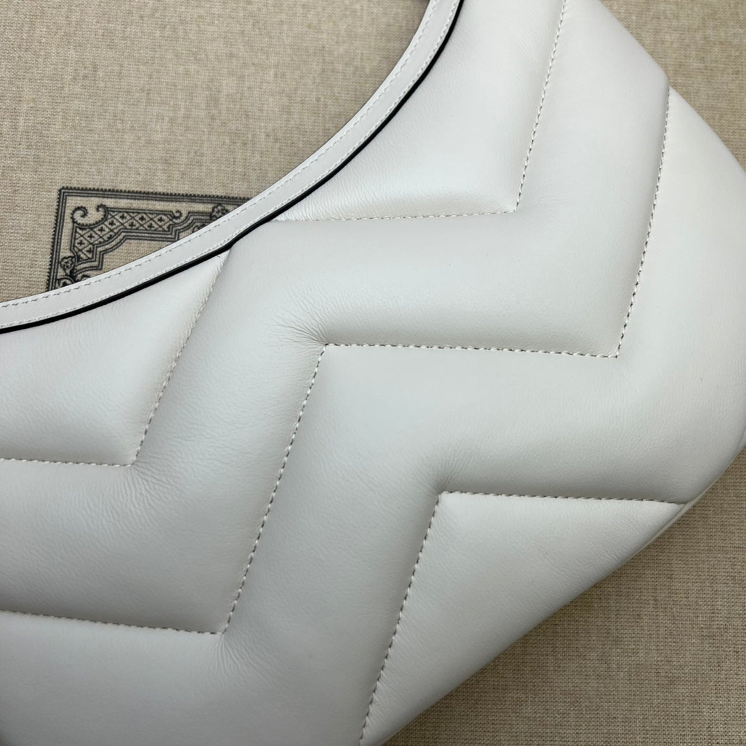 ＧＣＣＩGG MARMONT SMALL MATELASSE LEATHER SHOULDER BAG WHITE