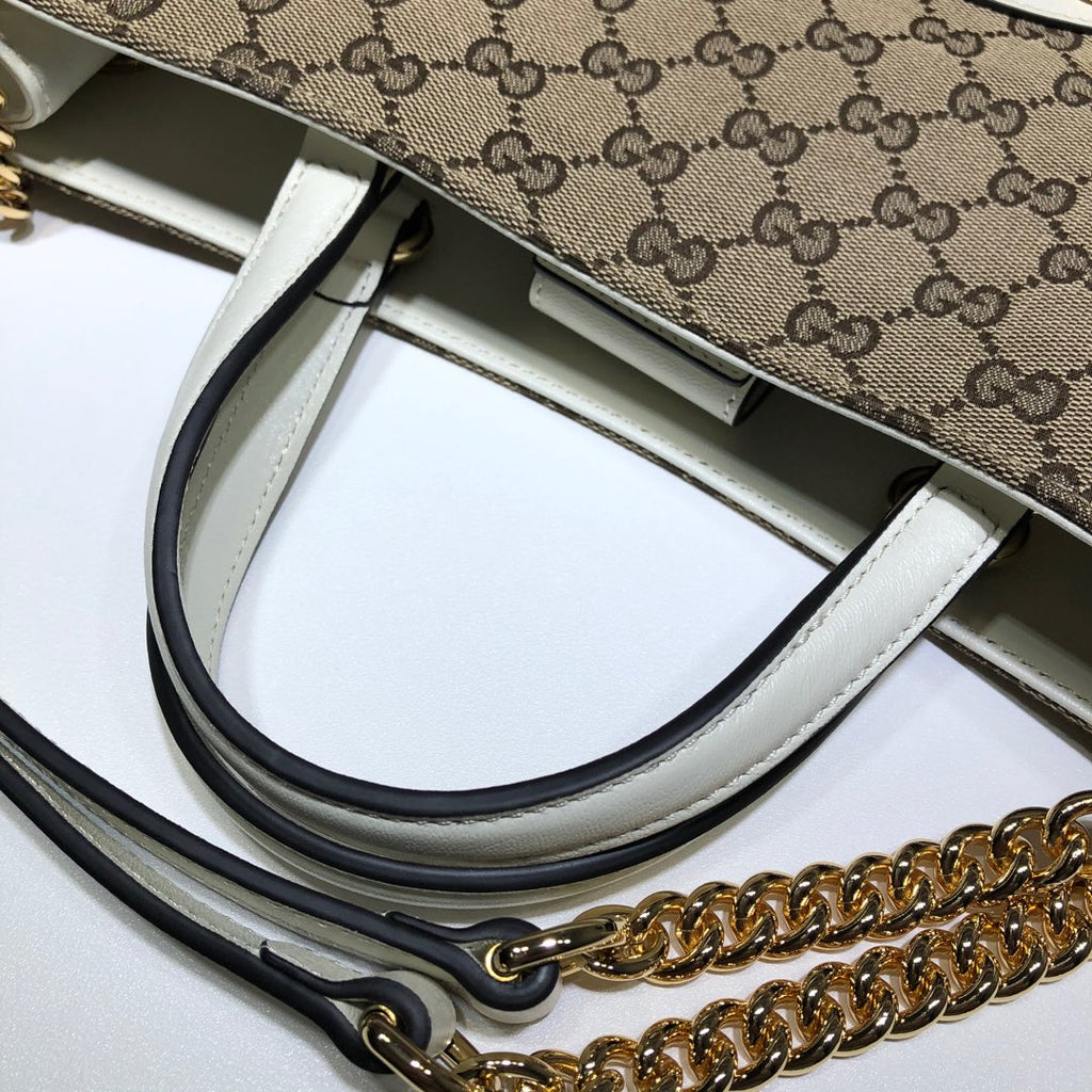 ＧＣＣＩ1955 HORSEBIT CHAIN TOTE GG CANVAS MEDIUM