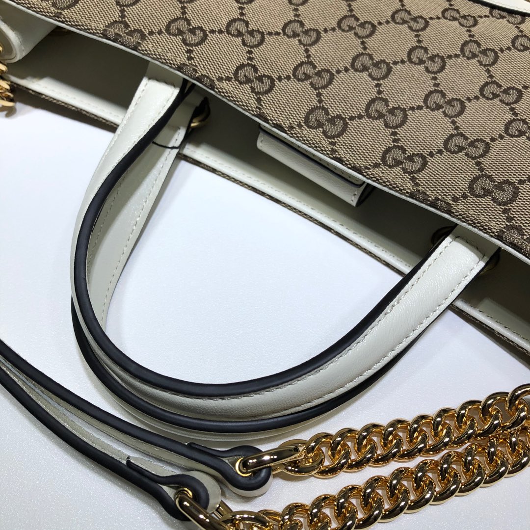 ＧＣＣＩ1955 HORSEBIT CHAIN TOTE GG CANVAS MEDIUM