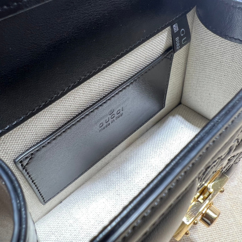 ＧＣＣＩGG MARMONT TOP HANDLE BAG BLACK