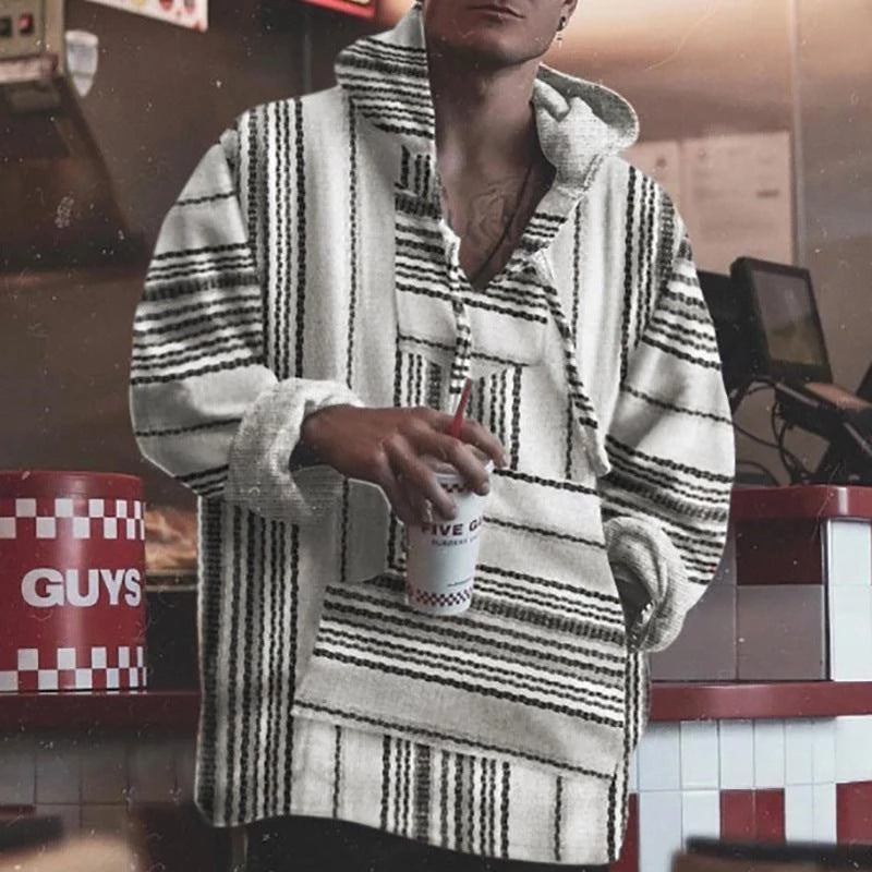 Baja Hoodie Loose Line Pattern