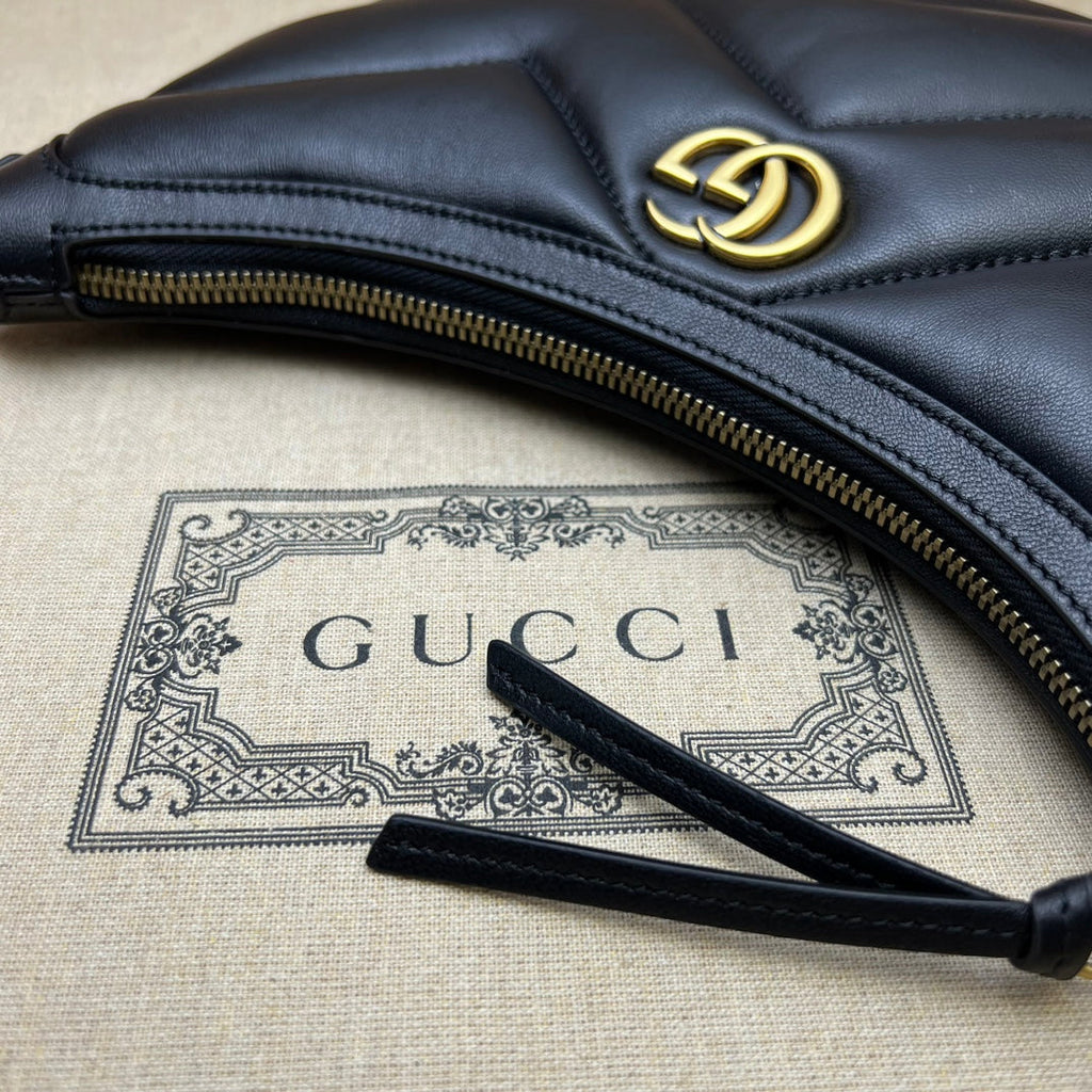 ＧＣＣＩGG MARMONT SMALL MATELASSE LEATHER SHOULDER BAG BLACK