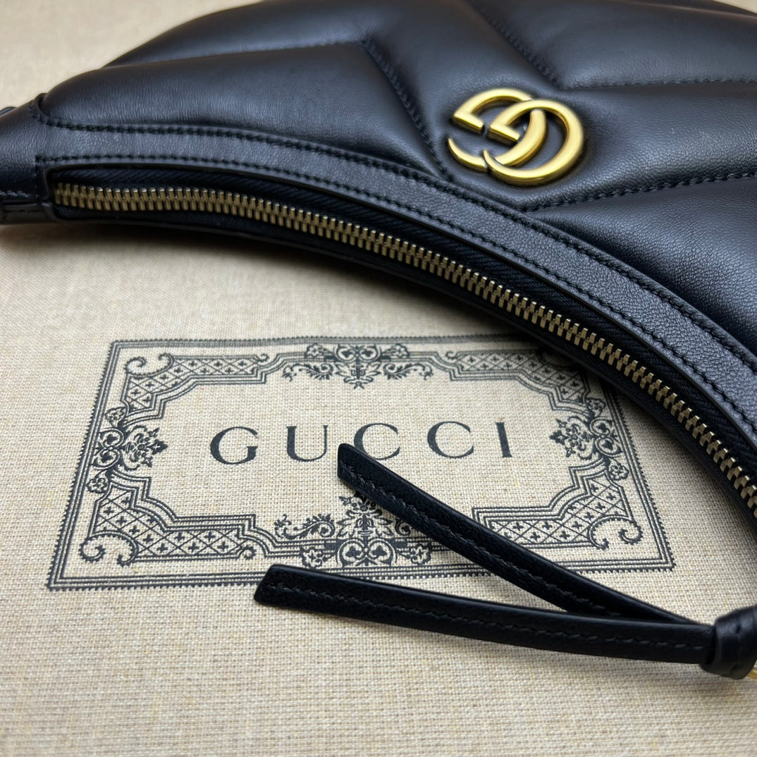 ＧＣＣＩGG MARMONT SMALL MATELASSE LEATHER SHOULDER BAG BLACK
