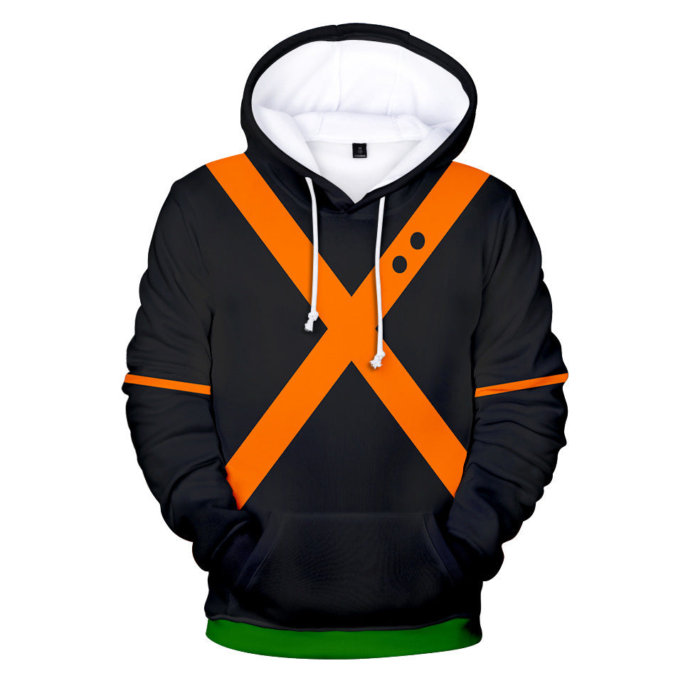 Anime Hoddies My Hero Academia Corner Clothing Printing plus Velvet Hoodie