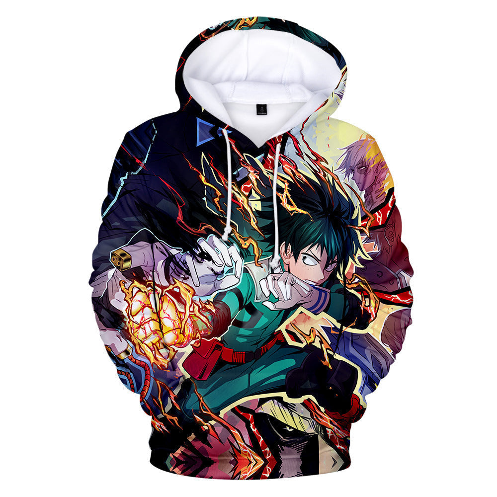 Anime Hoddies My Hero Academia Corner Clothing Printing plus Velvet Hoodie