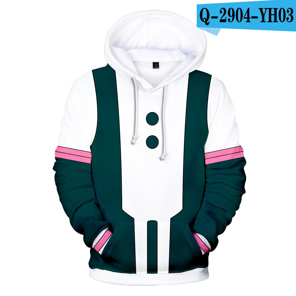 Anime Hoddies My Hero Academia Corner Clothing Printing plus Velvet Hoodie