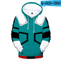 Anime Hoddies My Hero Academia Corner Clothing Printing plus Velvet Hoodie
