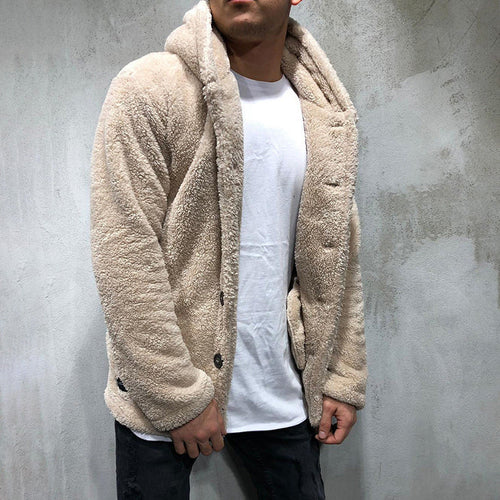 Baja Hoodie Hooded Solid Color Coat Fleece Shirt