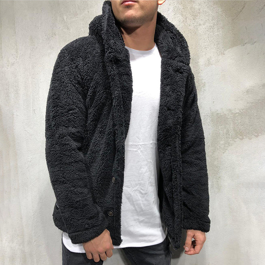 Baja Hoodie Hooded Solid Color Coat Fleece Shirt
