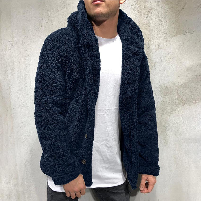 Baja Hoodie Hooded Solid Color Coat Fleece Shirt