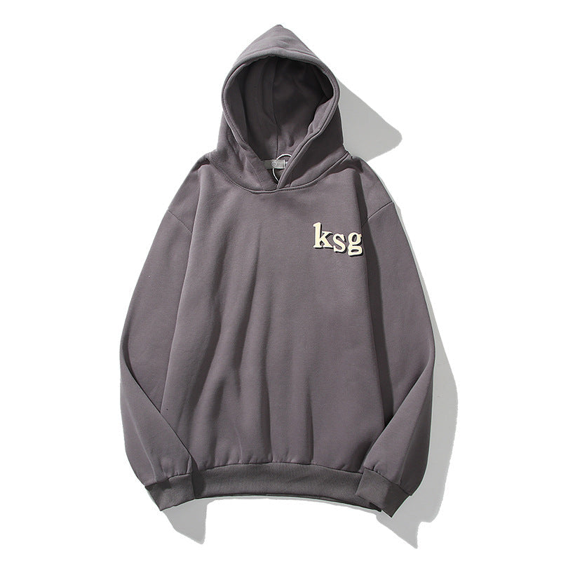 You Must Be Born Again Hoodie Graffiti Loose Hooded Fleece Pullover