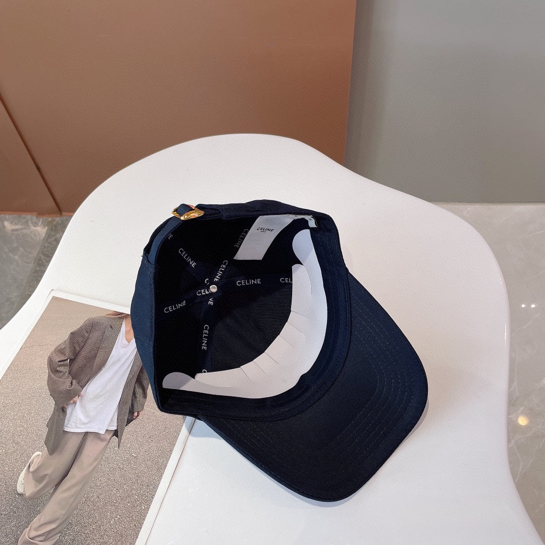 BASEBALL CAP IN BLACK CANVAS
