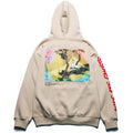 You Must Be Born Again Hoodie Print Velvet Padded Hooded Sweatshirt