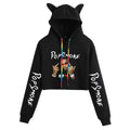 Pop Smoke Hoodies Rapper Print Fashion Cat Ears Exposed Navel