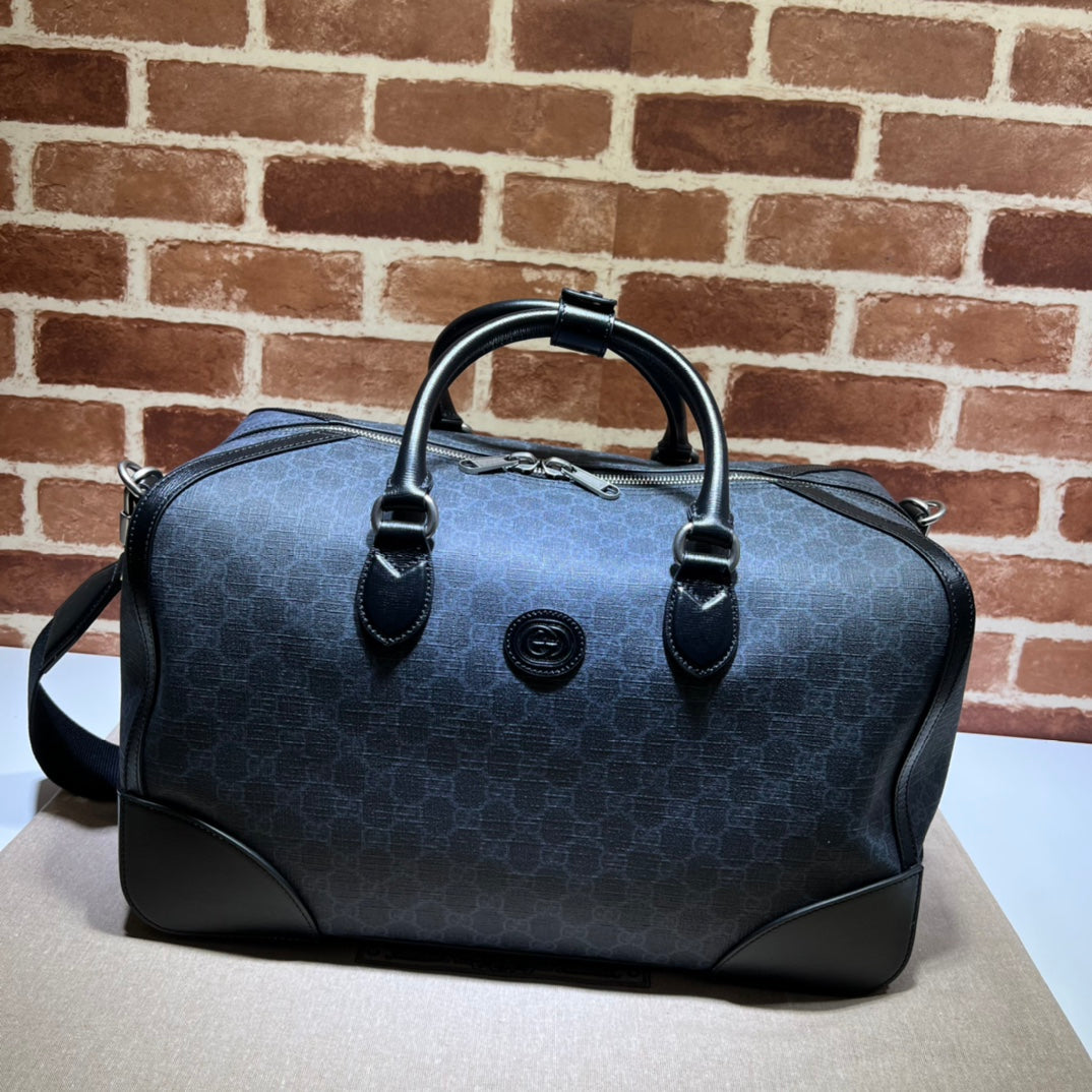 ＧＣＣＩGG CANVAS DUFFLE BAG BLACK