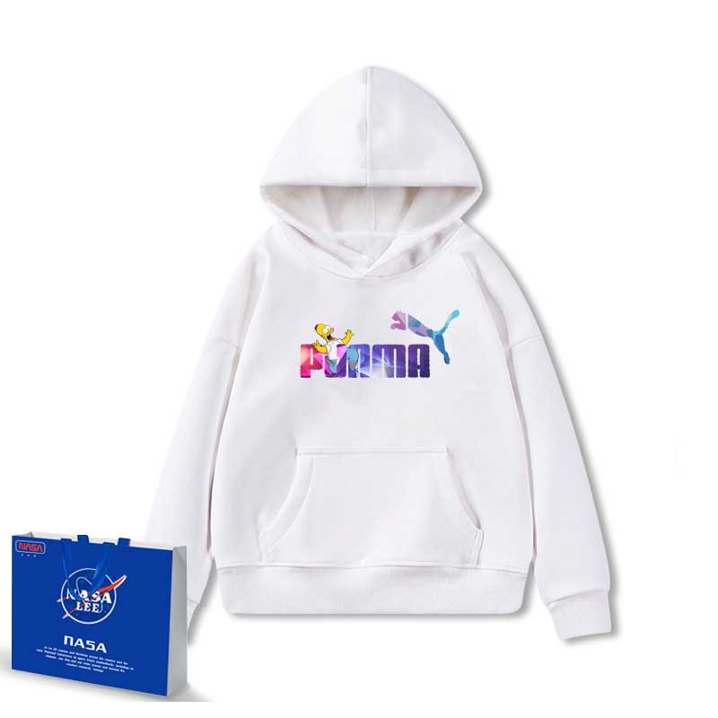 NASA Children Hoodie NASA Lee Joint Name Boys Hooded Sweatshirt Winter Thickening