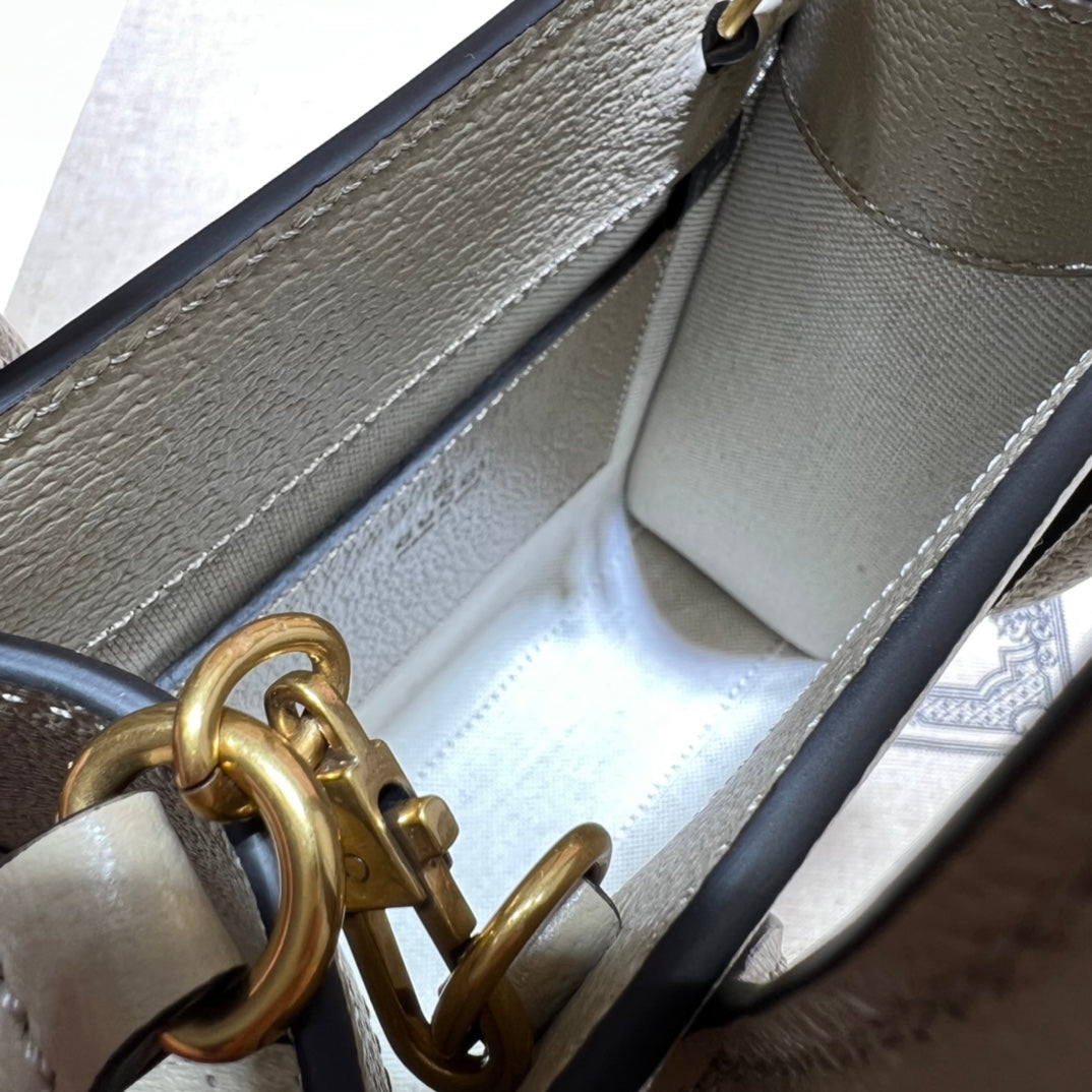 ＧＣＣＩDENIM GG MONOGRAM TOTE BAG BEGIE