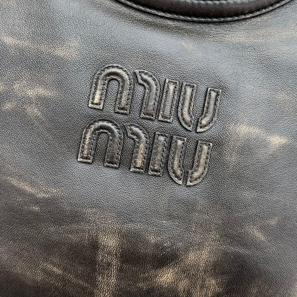 ＭＩ ＭＵ  IVY LEATHER BAG COFFE