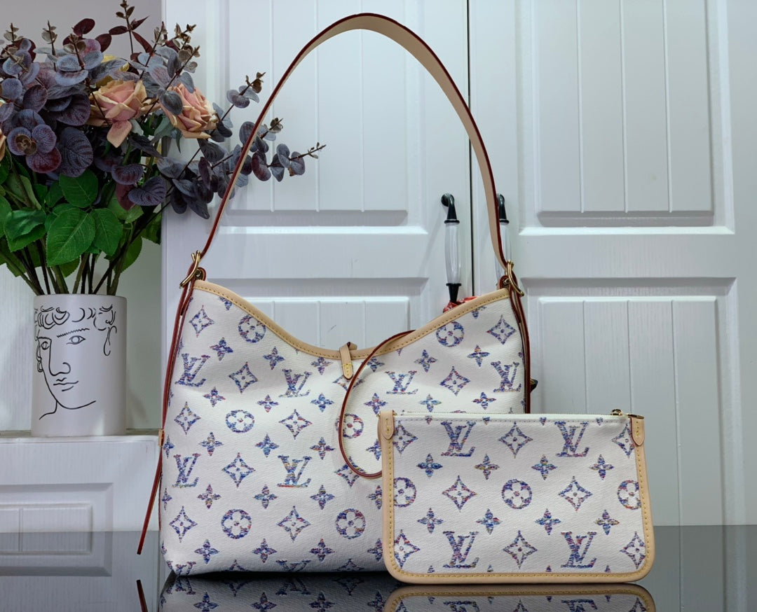 ＬＳ ＶＴＴＯＮ CARRYALL PM BLUE/WHITE
