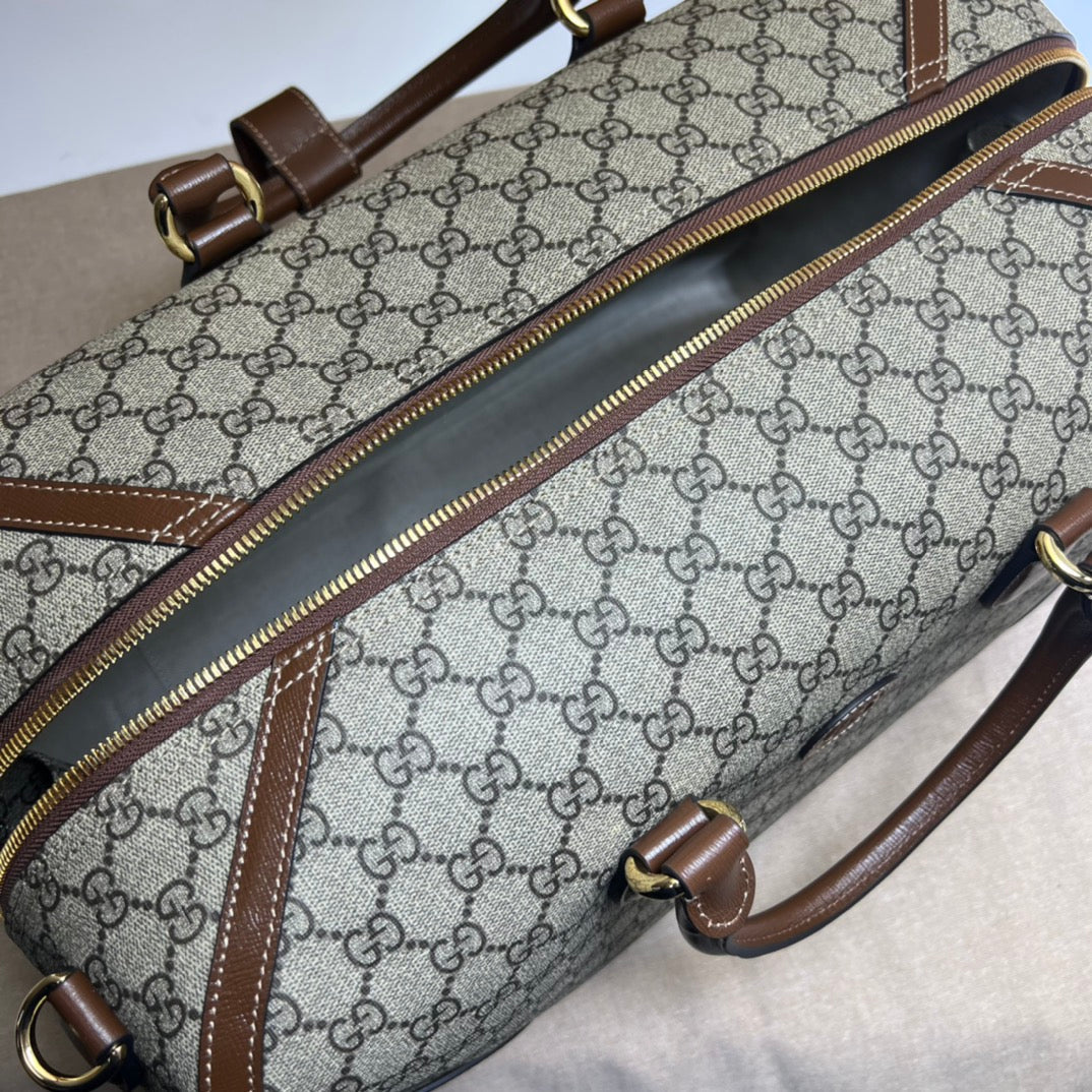 ＧＣＣＩGG CANVAS DUFFLE BAG BEGIE