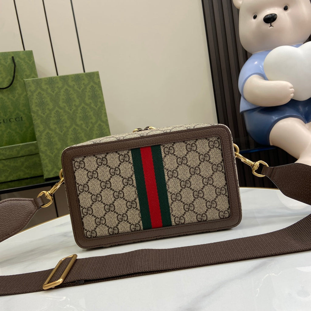 ＧＣＣＩOPHIDIA SMALL SHOULDER BAG BROWN