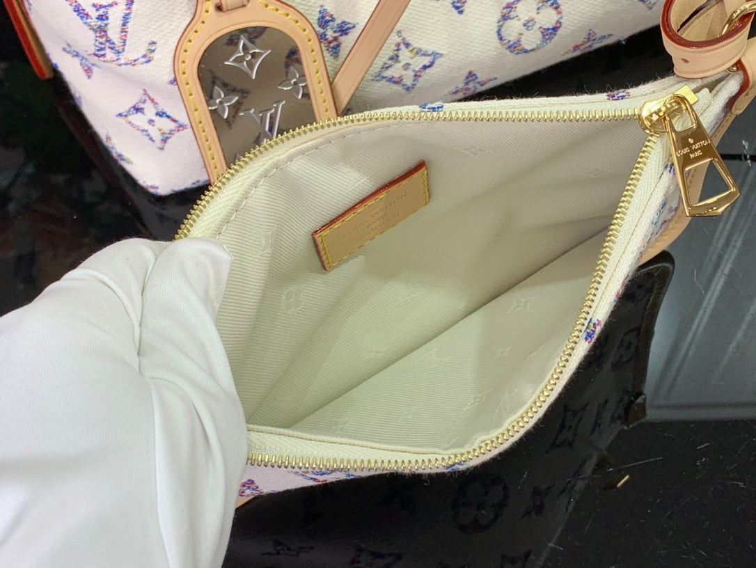ＬＳ ＶＴＴＯＮ CARRYALL PM BLUE/WHITE