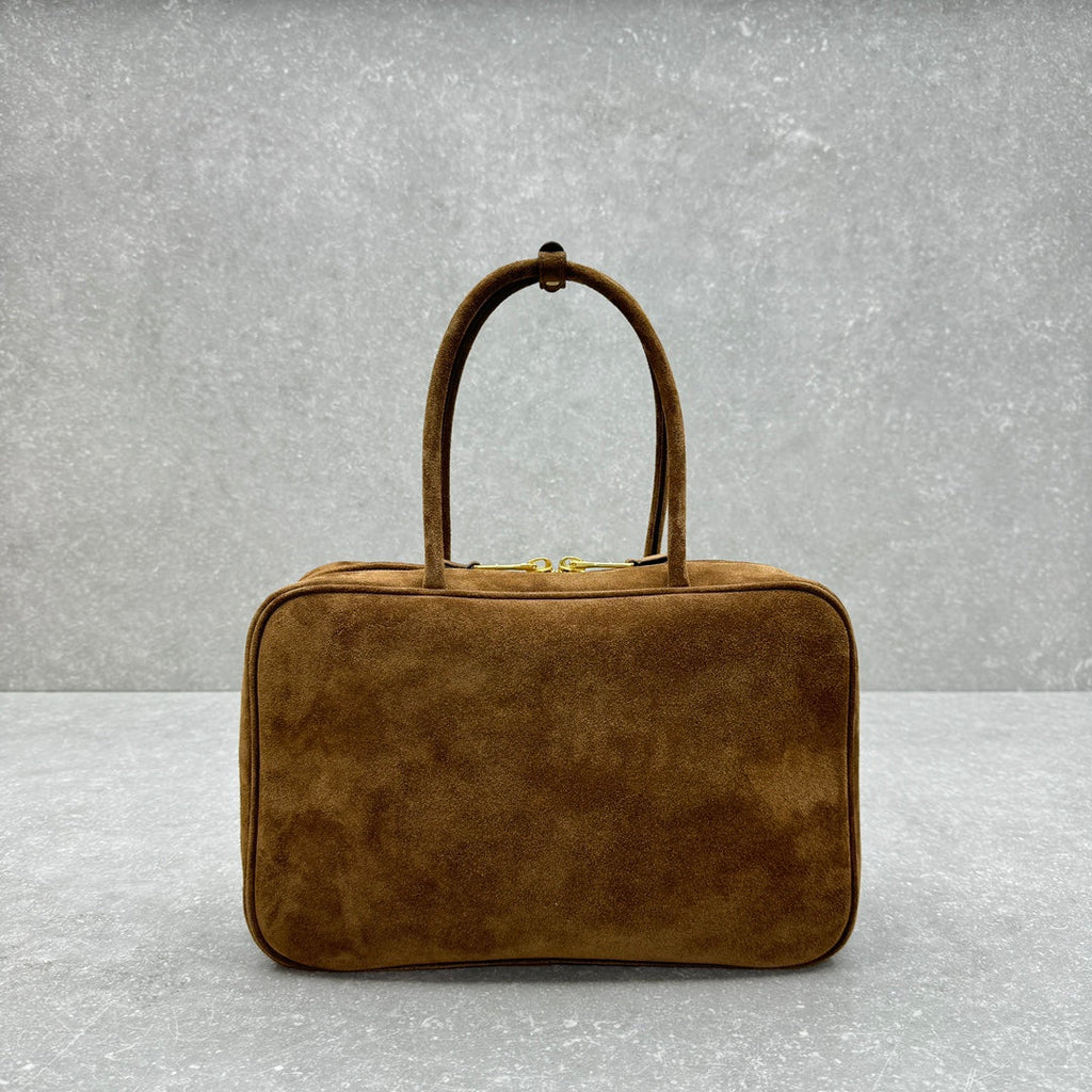 ＭＩ ＭＵ SUEDE BEAU BAG COCOA BROWN