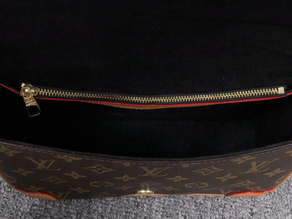 ＬＳ ＶＴＴＯＮ DIANE SATCHEL BAG BROWN