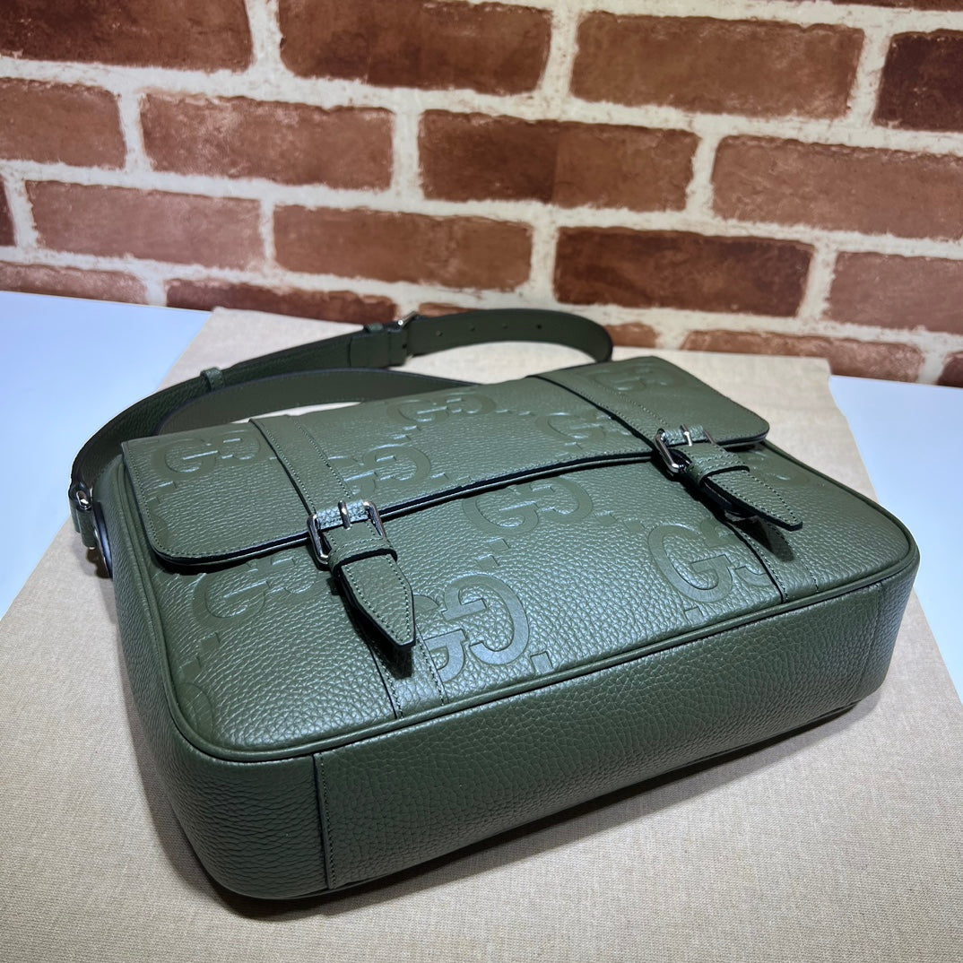 ＧＣＣＩGG JUMBO MEDIUM MESSEGER BAG GREEN