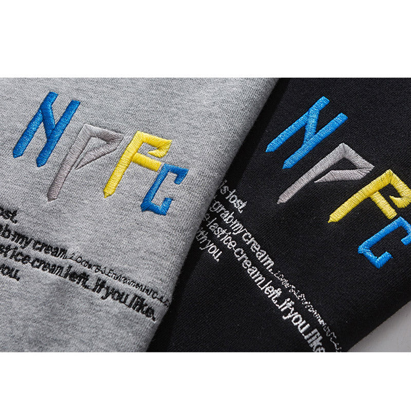 Men Graphic Hoodies Men's Autumn Printed Loose Cardigan Hoodie