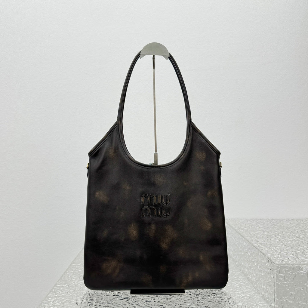 ＭＩ ＭＵ IVY LEATHER BAG COFFE