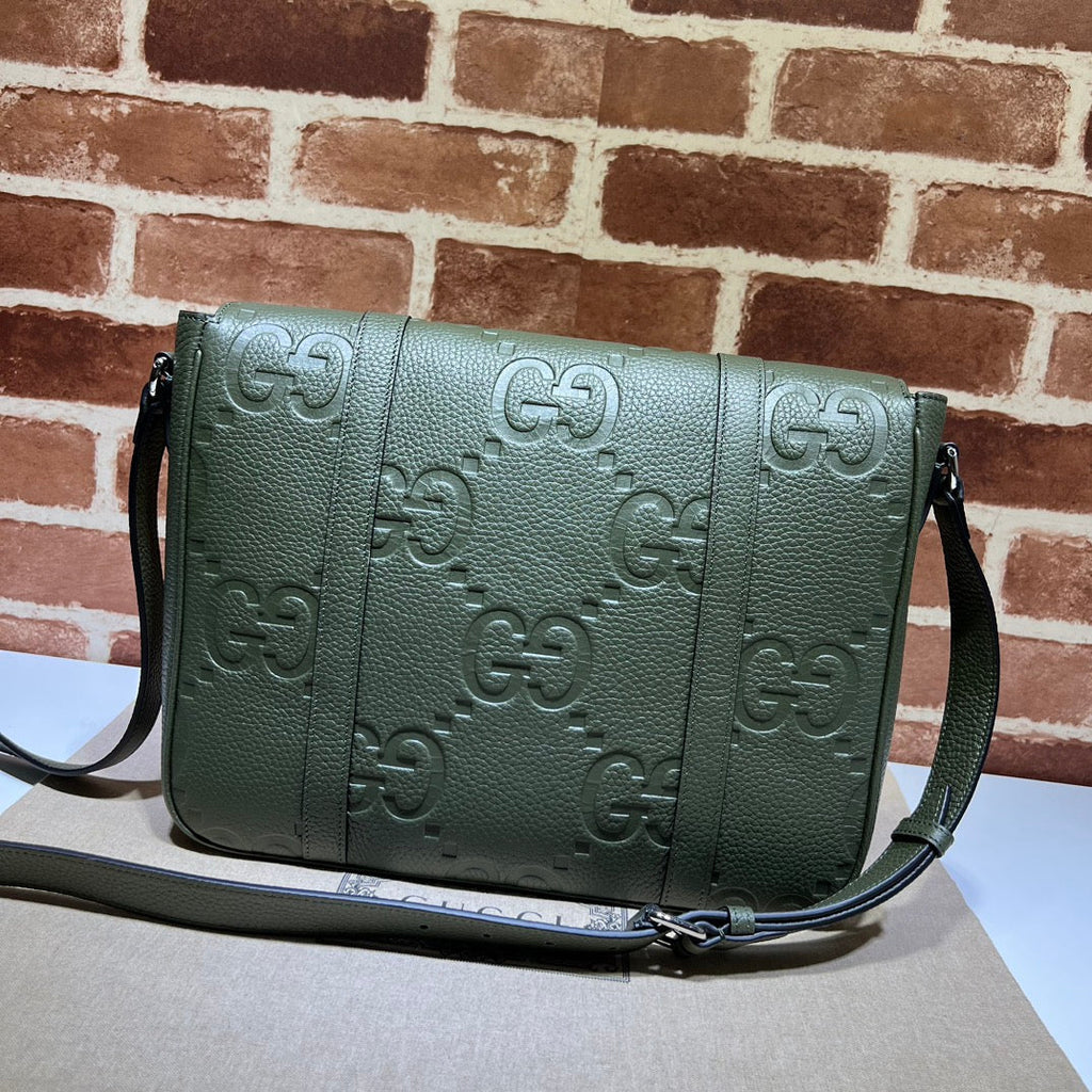 ＧＣＣＩGG JUMBO MEDIUM MESSEGER BAG GREEN