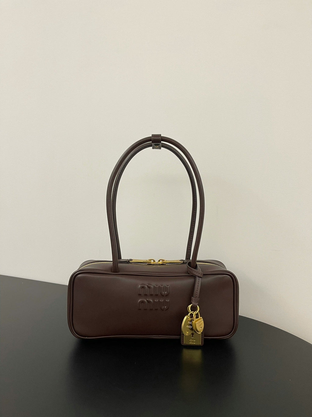 ＭＩ ＭＵ BEAU LEATHER BAG BRIARWOOD SMALL