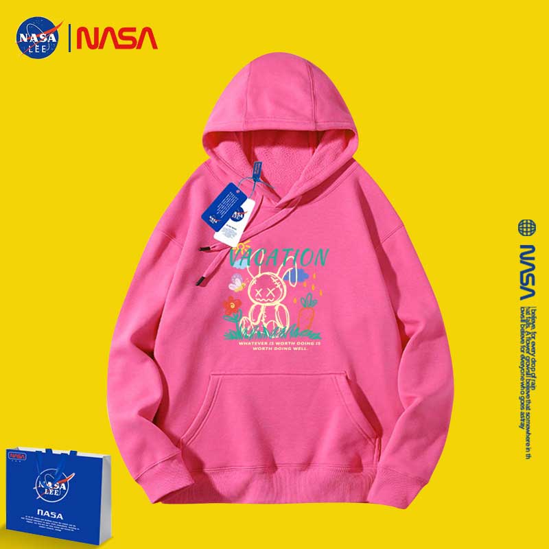 Nasa Children Hoodie Nasa Hooded Sweater Girls Autumn Clothing Loose Velvet Thickened