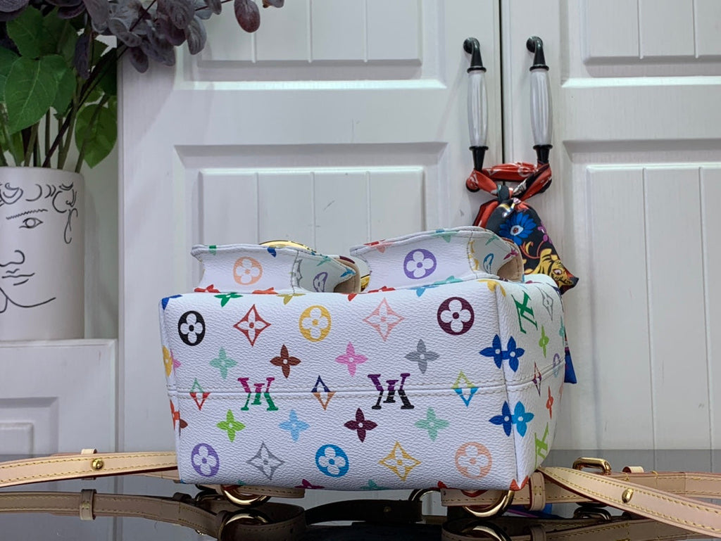 ＬＳ ＶＴＴＯＮ X TAKASHI MURAKAMI VENICE BACKPACK WHITE MULTICOLORED