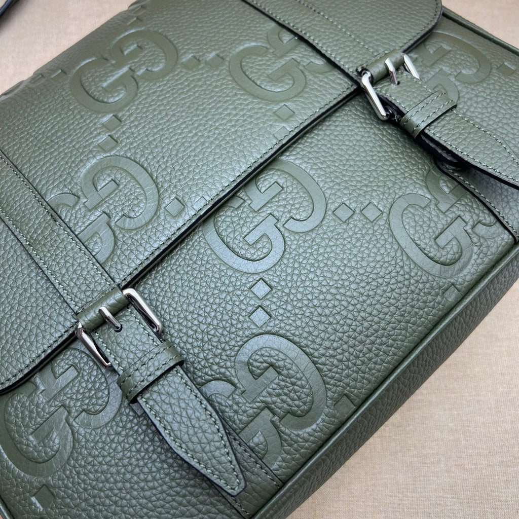 ＧＣＣＩGG JUMBO MEDIUM MESSEGER BAG GREEN