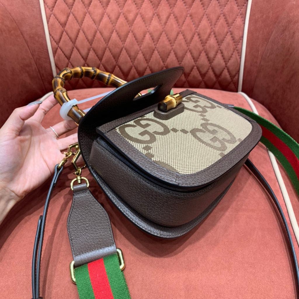 ＧＣＣＩBAMBOO 1947 JUMBO GG SMALL TOP HANDLE BAG