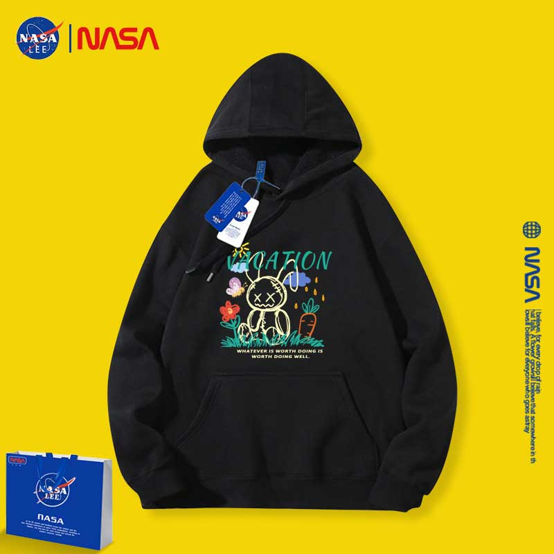 Nasa Children Hoodie Nasa Hooded Sweater Girls Autumn Clothing Loose Velvet Thickened