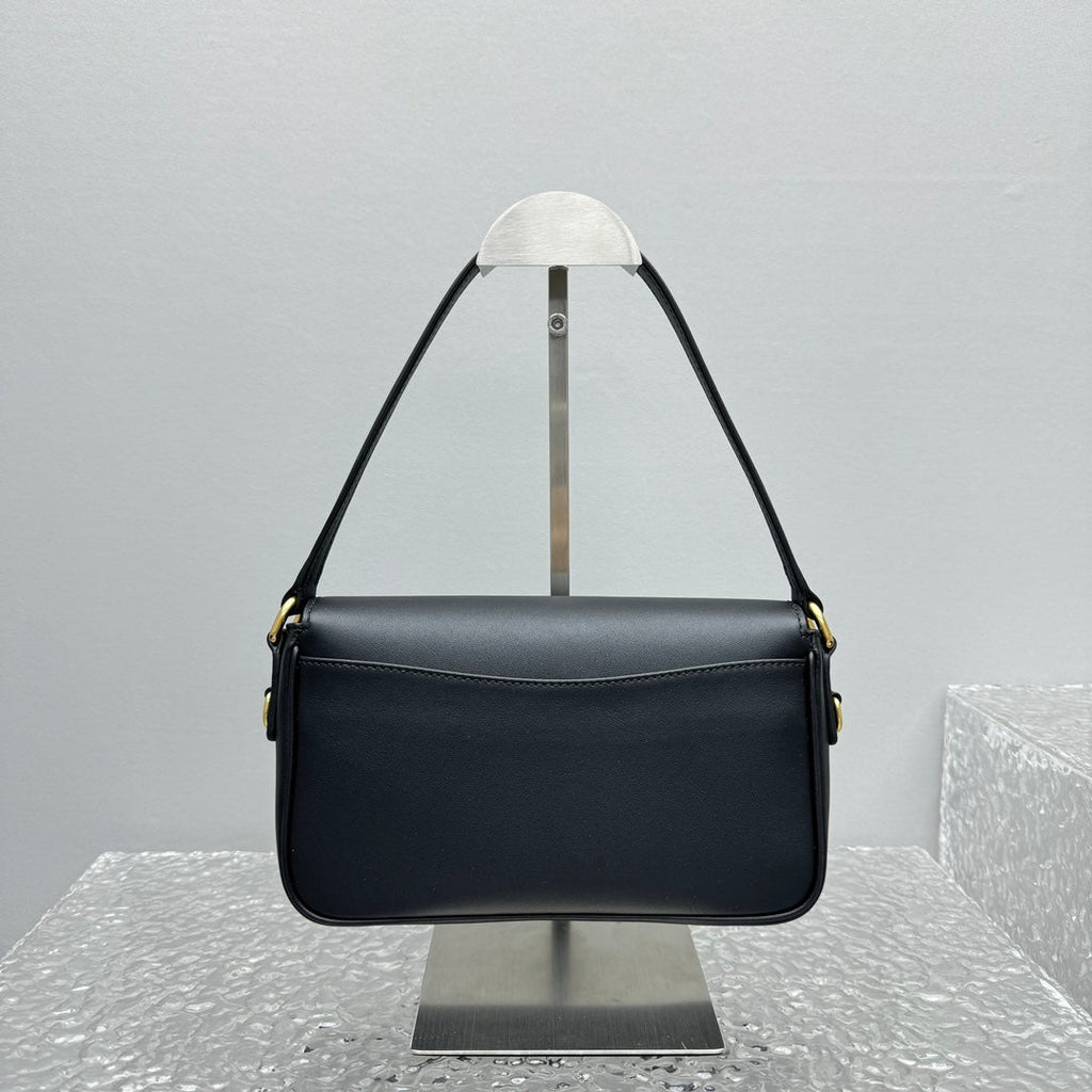 ＭＩ ＭＵ PENNY NAPPA LEATHER SHOULDER BAG BLACK