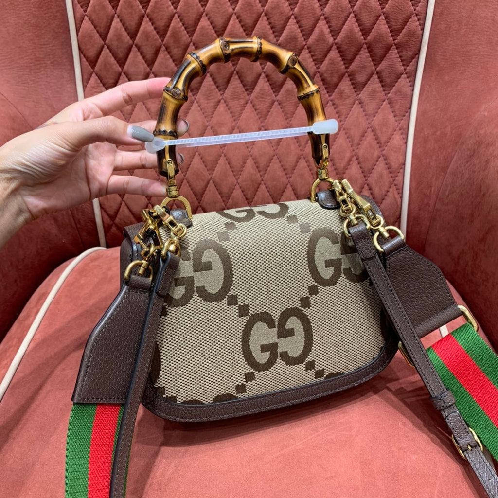 ＧＣＣＩBAMBOO 1947 JUMBO GG SMALL TOP HANDLE BAG