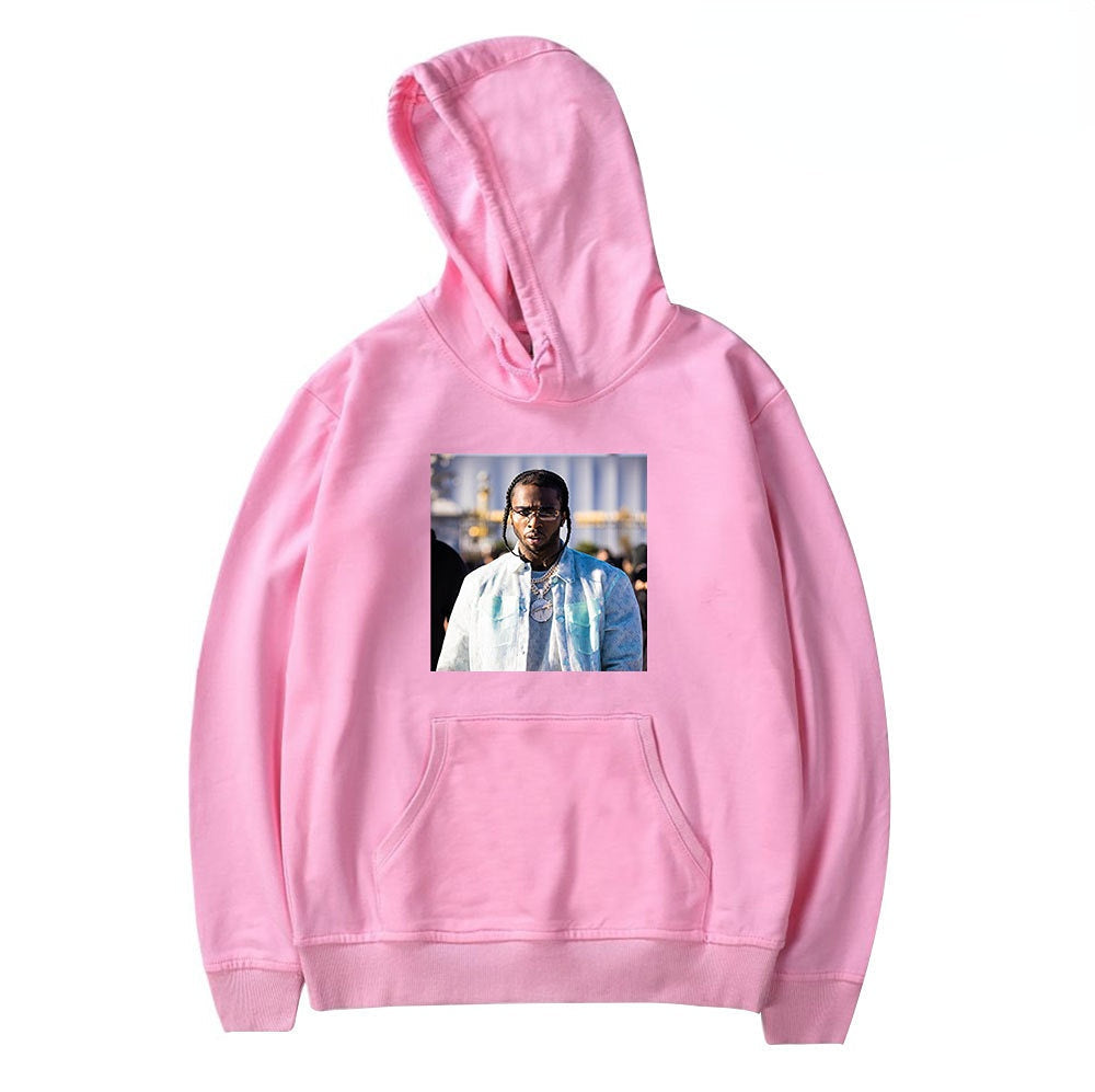 Pop Smoke Hoodies Printed Casual Loose-Fitting Hoodie Sweatshirt