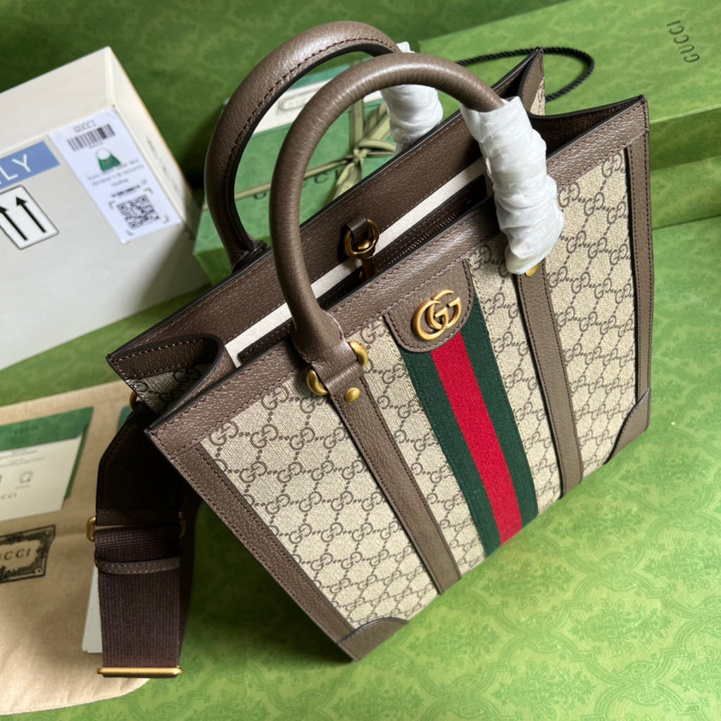 ＧＣＣＩOPHIDIA MEDIUM TOTE BAG BROWN