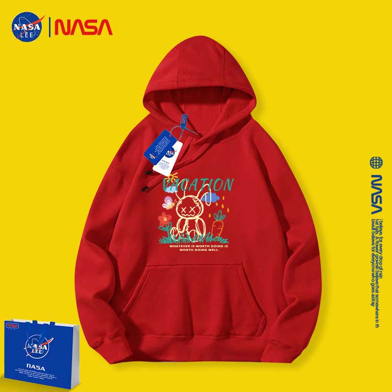 Nasa Children Hoodie Nasa Hooded Sweater Girls Autumn Clothing Loose Velvet Thickened