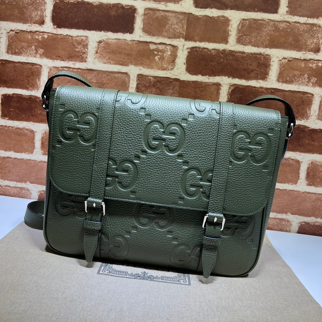 ＧＣＣＩGG JUMBO MEDIUM MESSEGER BAG GREEN