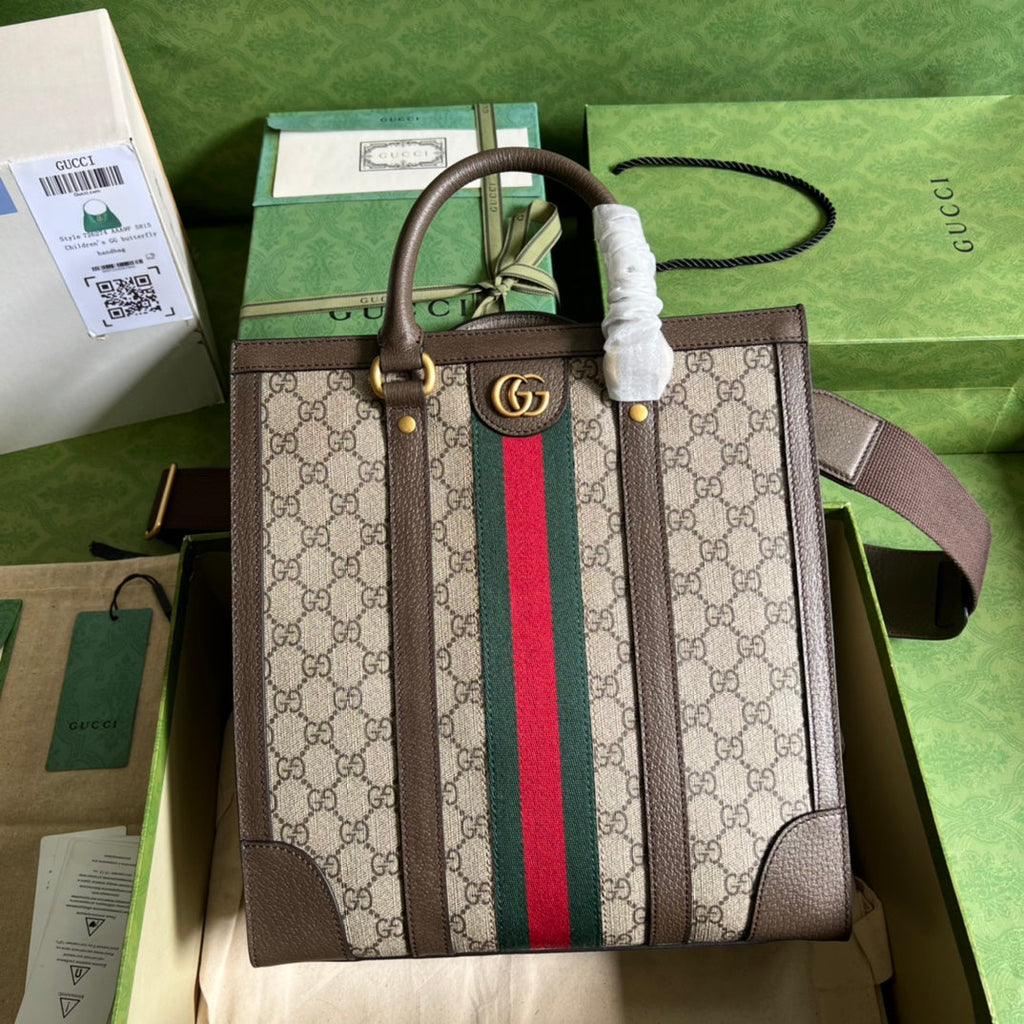 ＧＣＣＩOPHIDIA MEDIUM TOTE BAG BROWN