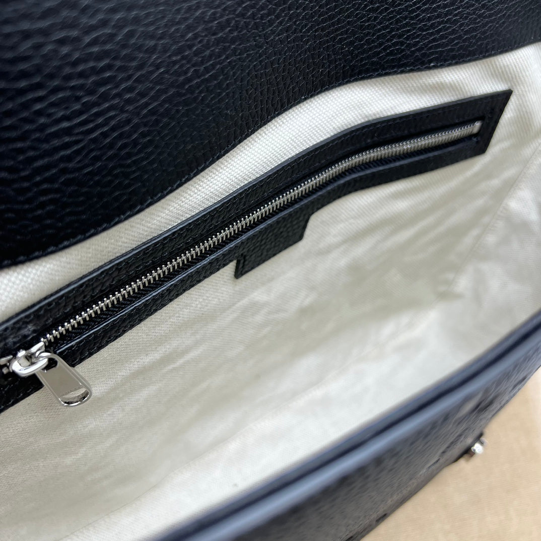 ＧＣＣＩGG JUMBO MEDIUM MESSEGER BAG BLACK