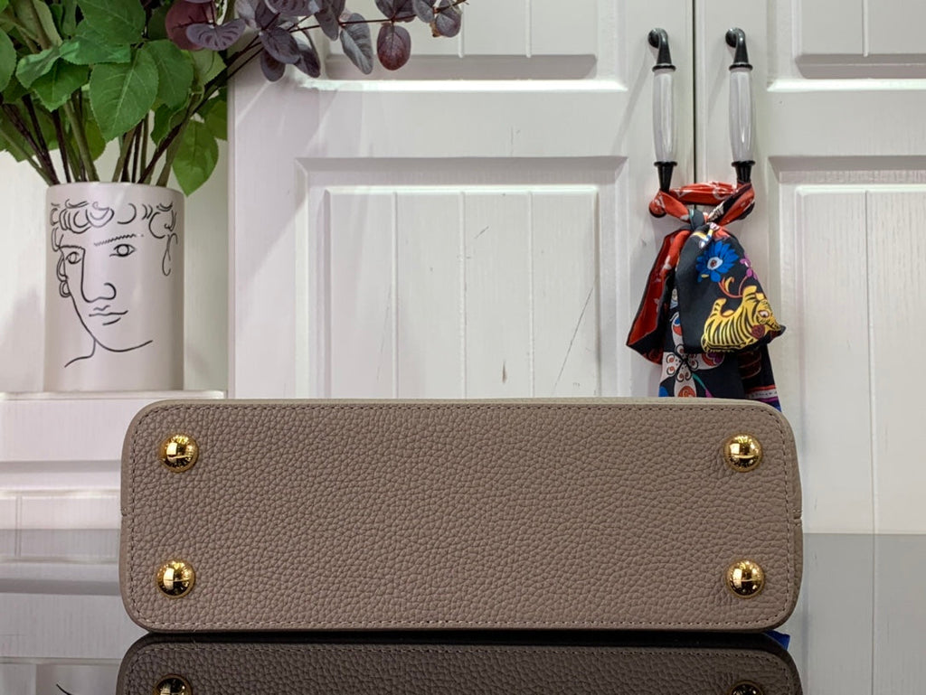 ＬＳ ＶＴＴＯＮ CAPUCINES BB MINI BLACK/UMBER/CREME