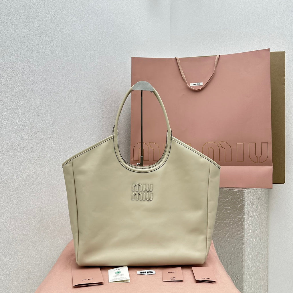 ＭＩ ＭＵ  IVY LEATHER BAG SOY GREEN